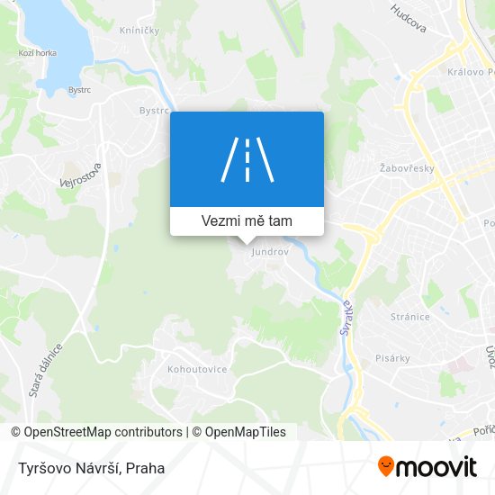 Tyršovo Návrší mapa