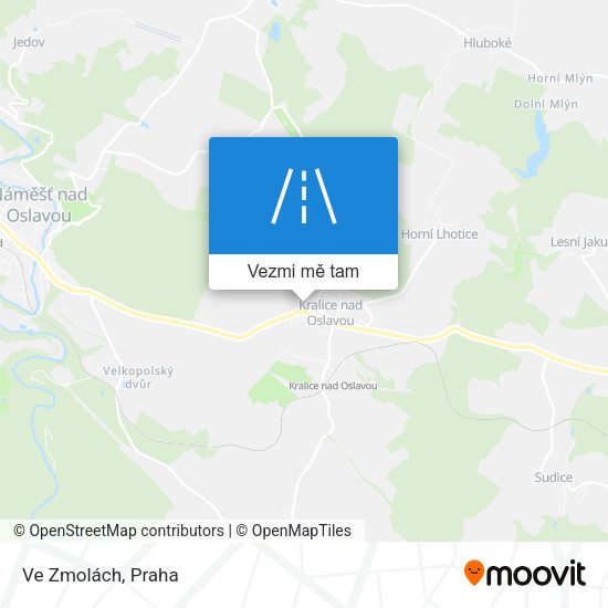 Ve Zmolách mapa