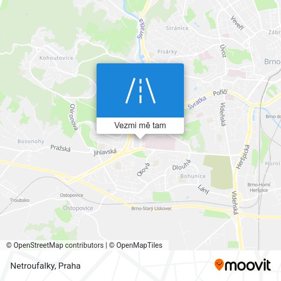 Netroufalky mapa