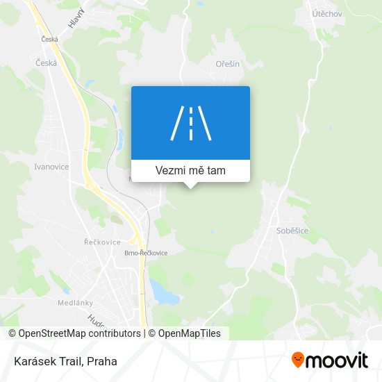 Karásek Trail mapa