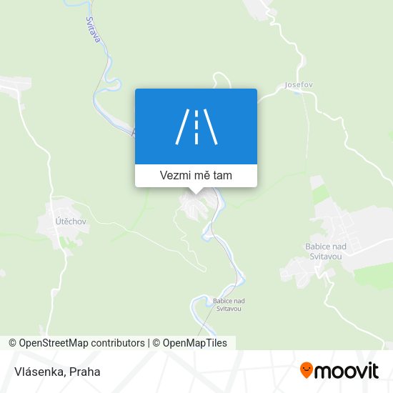 Vlásenka mapa