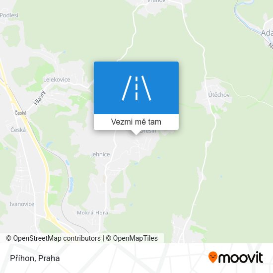 Příhon mapa