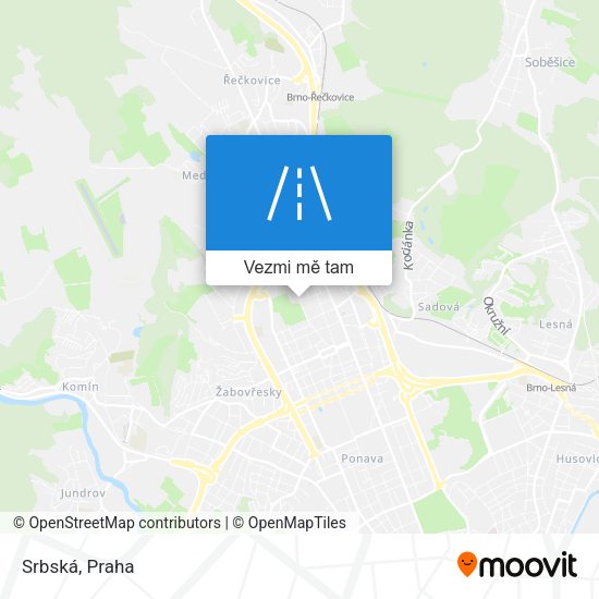 Srbská mapa