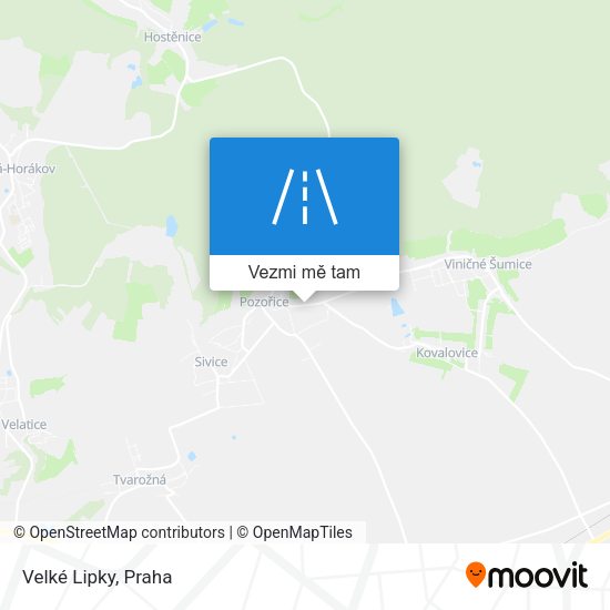 Velké Lipky mapa