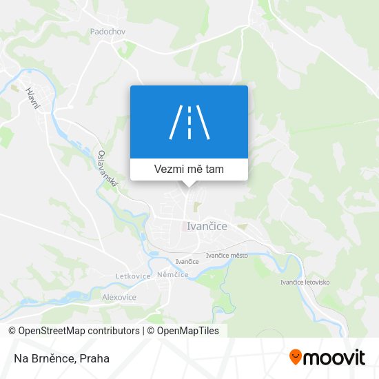 Na Brněnce mapa