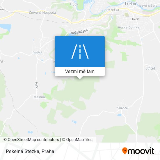 Pekelná Stezka mapa