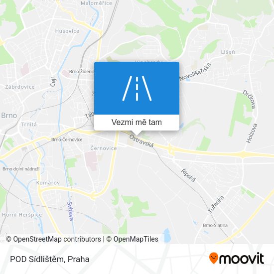 POD Sídlištěm mapa