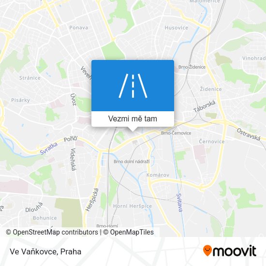 Ve Vaňkovce mapa