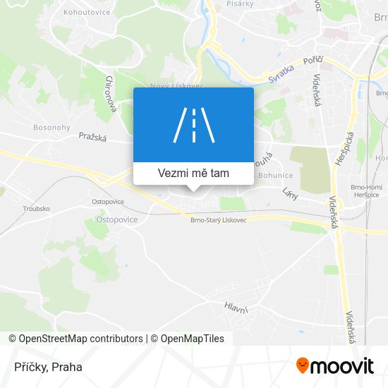 Příčky mapa