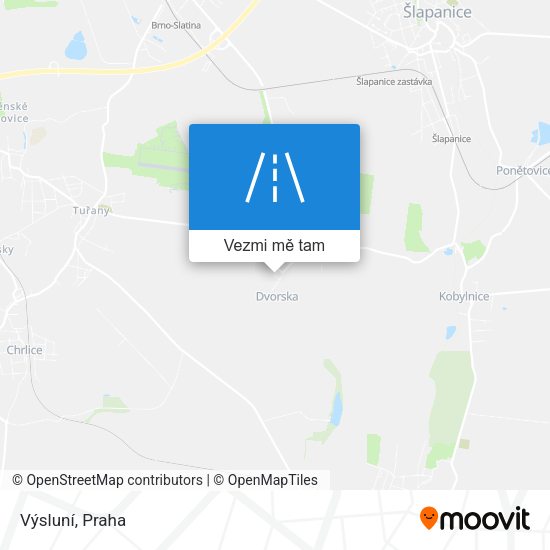 Výsluní mapa
