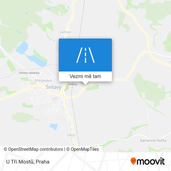 U Tří Mostů mapa