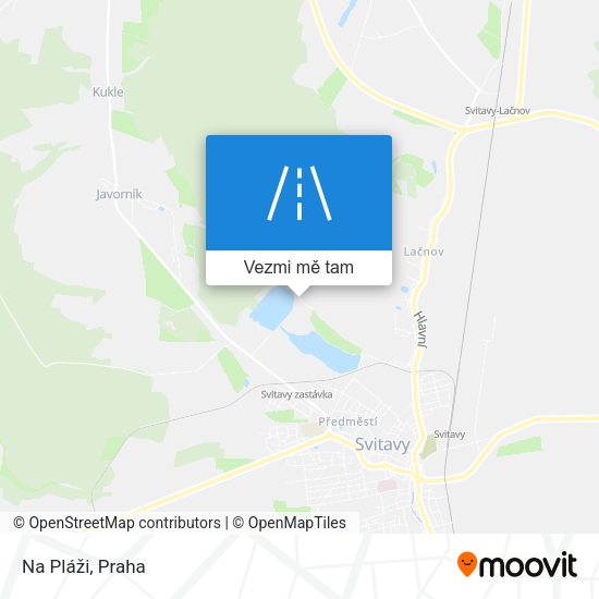 Na Pláži mapa