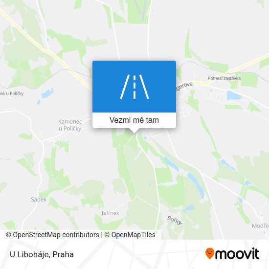 U Liboháje mapa