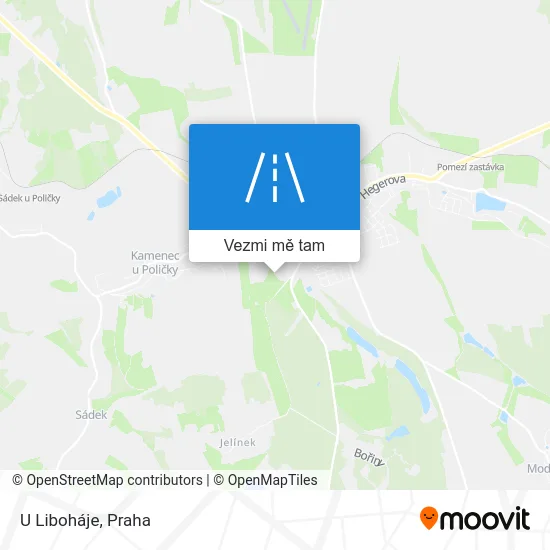 U Liboháje mapa
