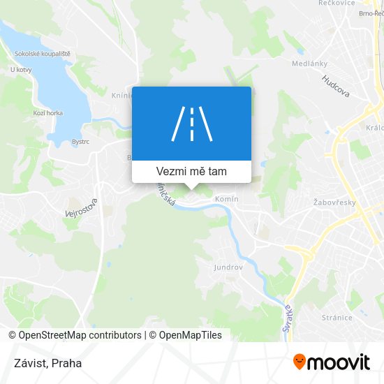 Závist mapa