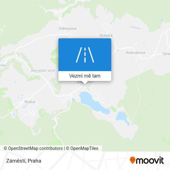 Záměstí mapa