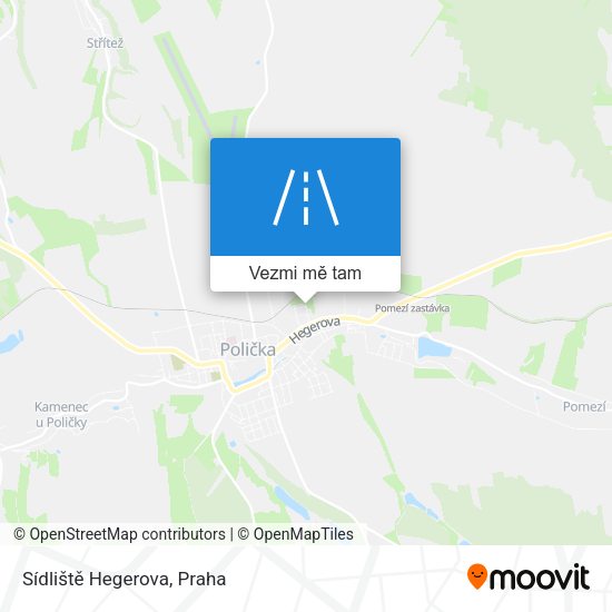 Sídliště Hegerova mapa