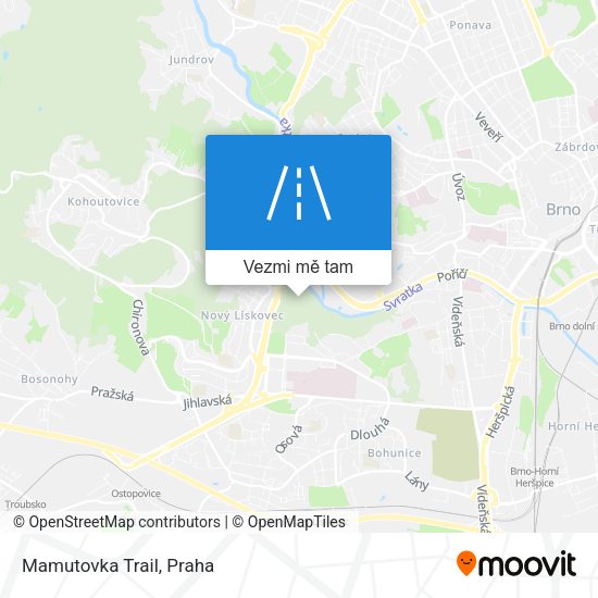 Mamutovka Trail mapa