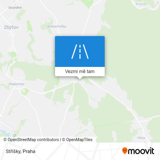 Stříšky mapa