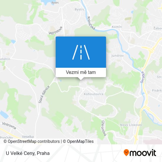 U Velké Ceny mapa