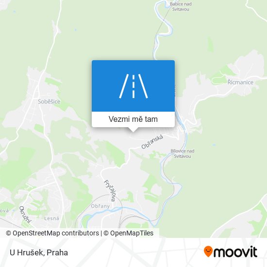 U Hrušek mapa