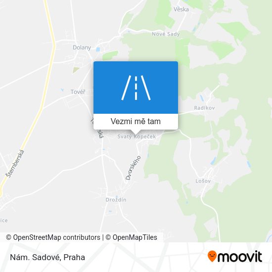 Nám. Sadové mapa