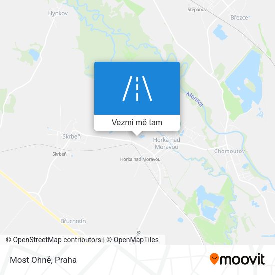 Most Ohně mapa
