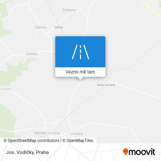 Jos. Vodičky mapa