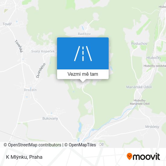 K Mlýnku mapa