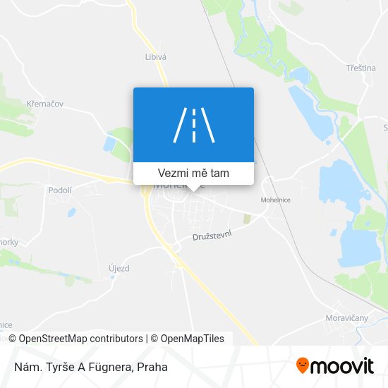 Nám. Tyrše A Fügnera mapa
