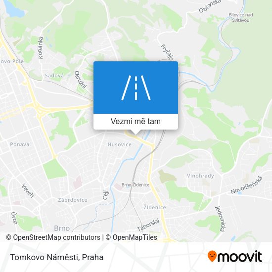 Tomkovo Náměsti mapa
