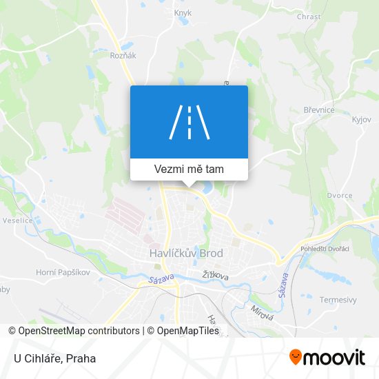 U Cihláře mapa