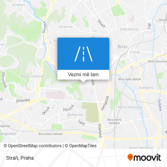Stráň mapa