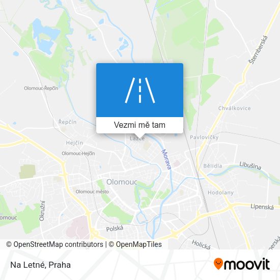 Na Letné mapa