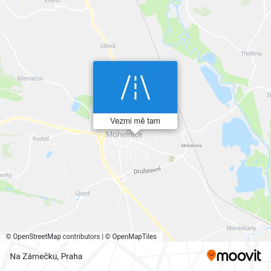 Na Zámečku mapa