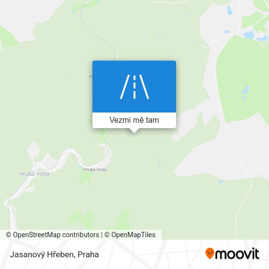 Jasanový Hřeben mapa