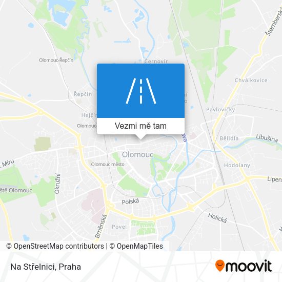 Na Střelnici mapa
