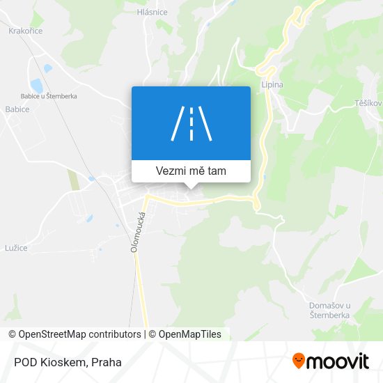 POD Kioskem mapa