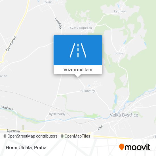 Horní Úlehla mapa