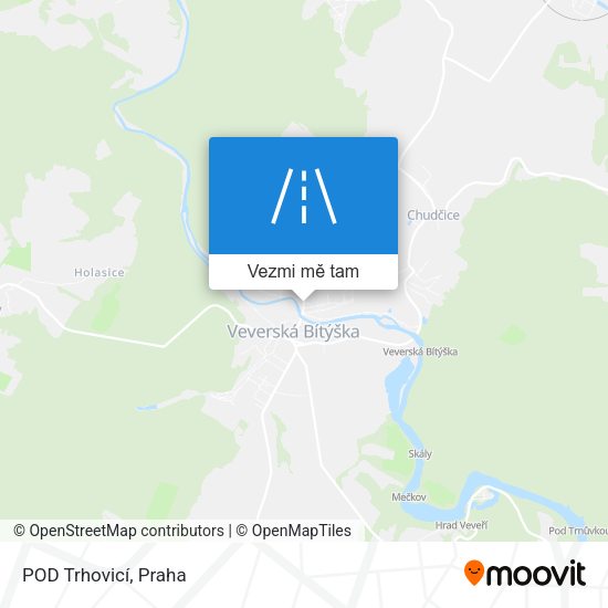 POD Trhovicí mapa
