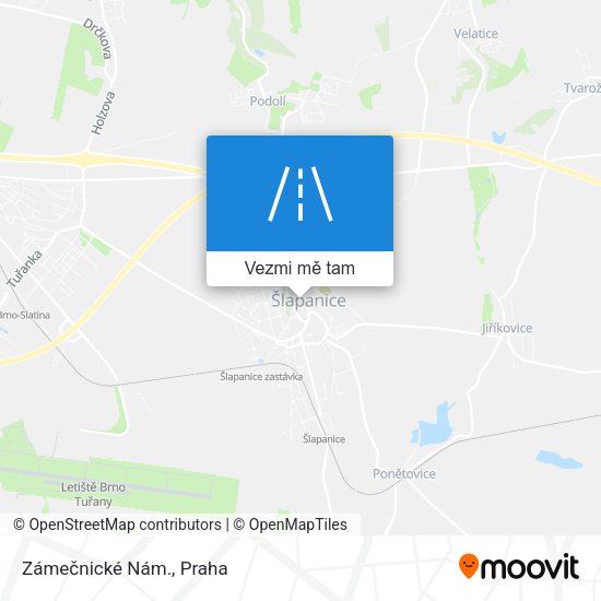 Zámečnické Nám. mapa