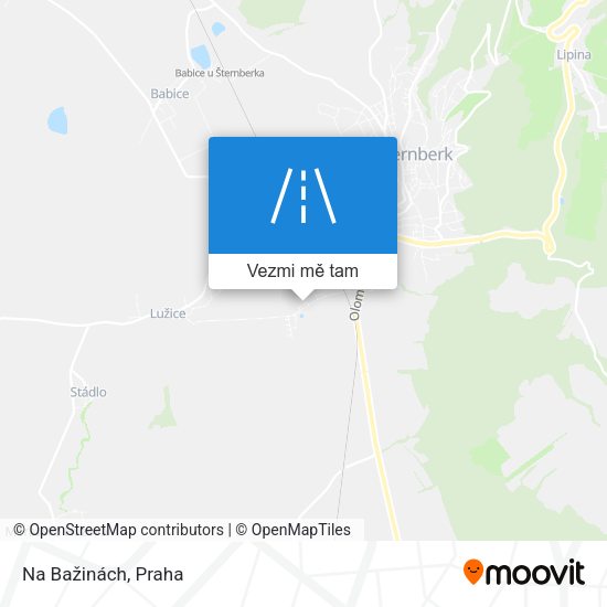 Na Bažinách mapa