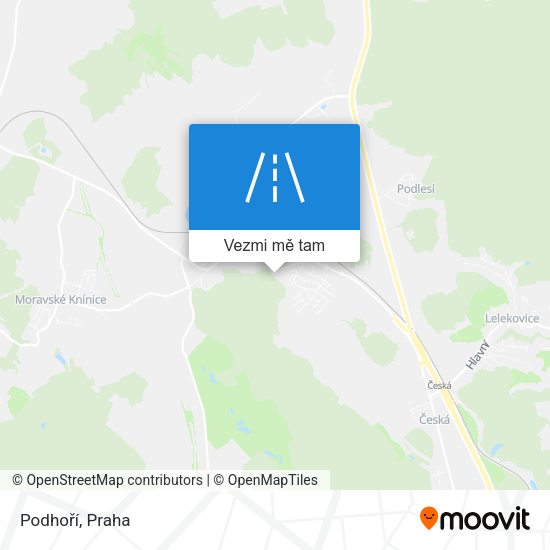 Podhoří mapa