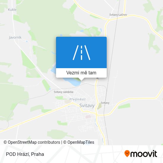 POD Hrází mapa