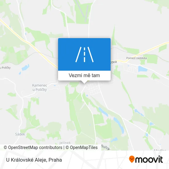 U Královské Aleje mapa