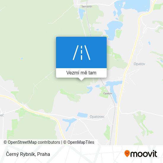 Černý Rybník mapa