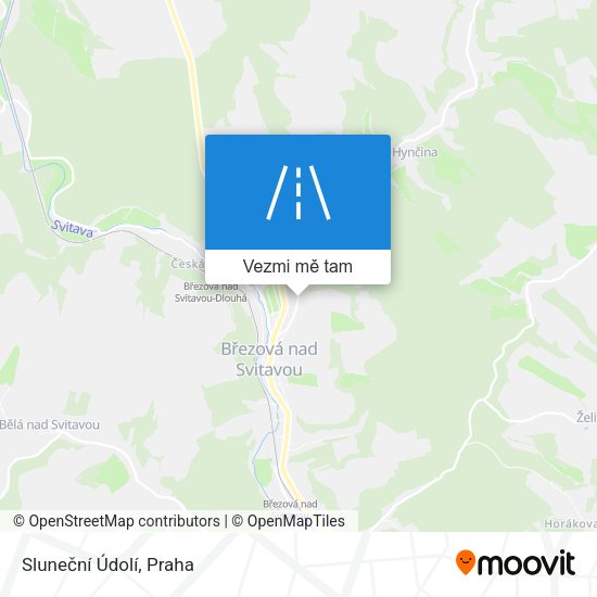 Sluneční Údolí mapa