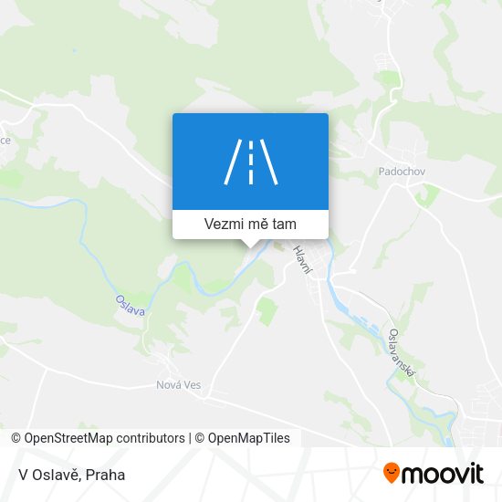 V Oslavě mapa