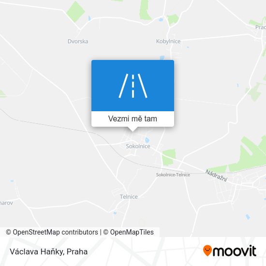 Václava Haňky mapa