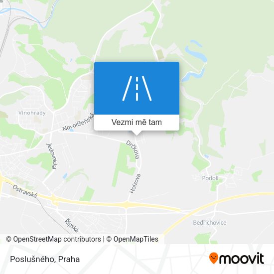 Poslušného mapa